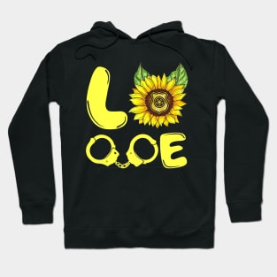 Sunflower Police Love Gift Funny Hoodie